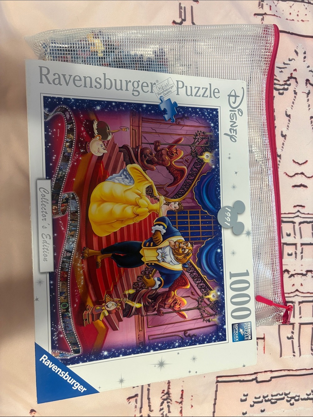 Ravensburger Puzzle — Beauty and the Beast Scene in Yellow, Blue, Red